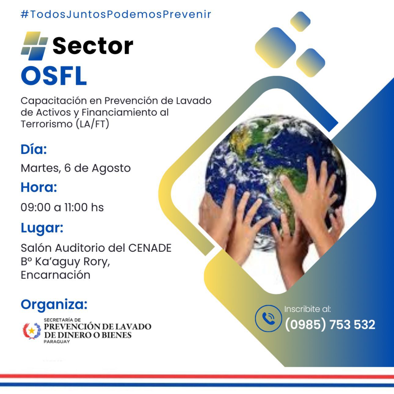 SEPRELAD capacitará a Sujetos Obligados del Sector de las OSFL y Automotores sobre la normativa de prevención de lavado de activos y financiamiento al terrorismo