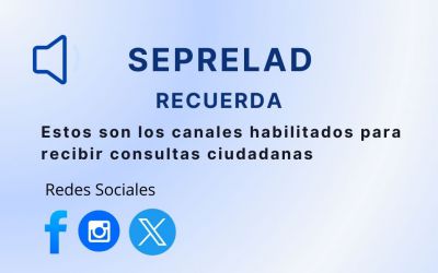 SEPRELAD recuerda los canales de comunicación habilitados para consultas ciudadanas