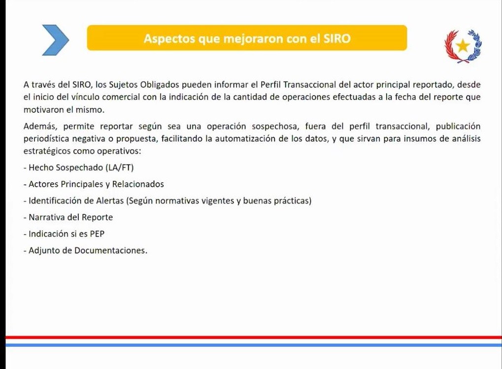 SEPRELAD explica la calidad de los ROS en Programa de Riesgos 